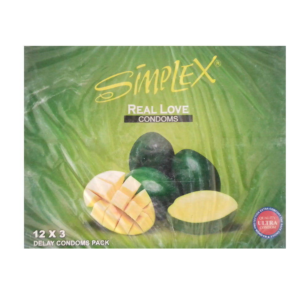 Simplex  Real Love Condoms 3 pieces