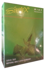 Simplex Super Thin Natural Male Latex Condom 3 Pieces (Mint)