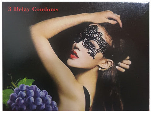 Simplex  Delay Condoms - Grapes  3 pieces