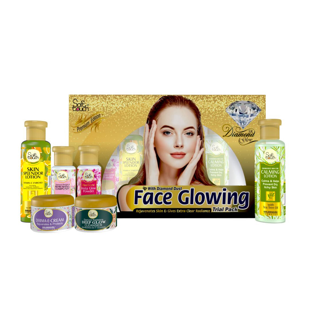 Soft Touch Diamond Face Glowing Kit