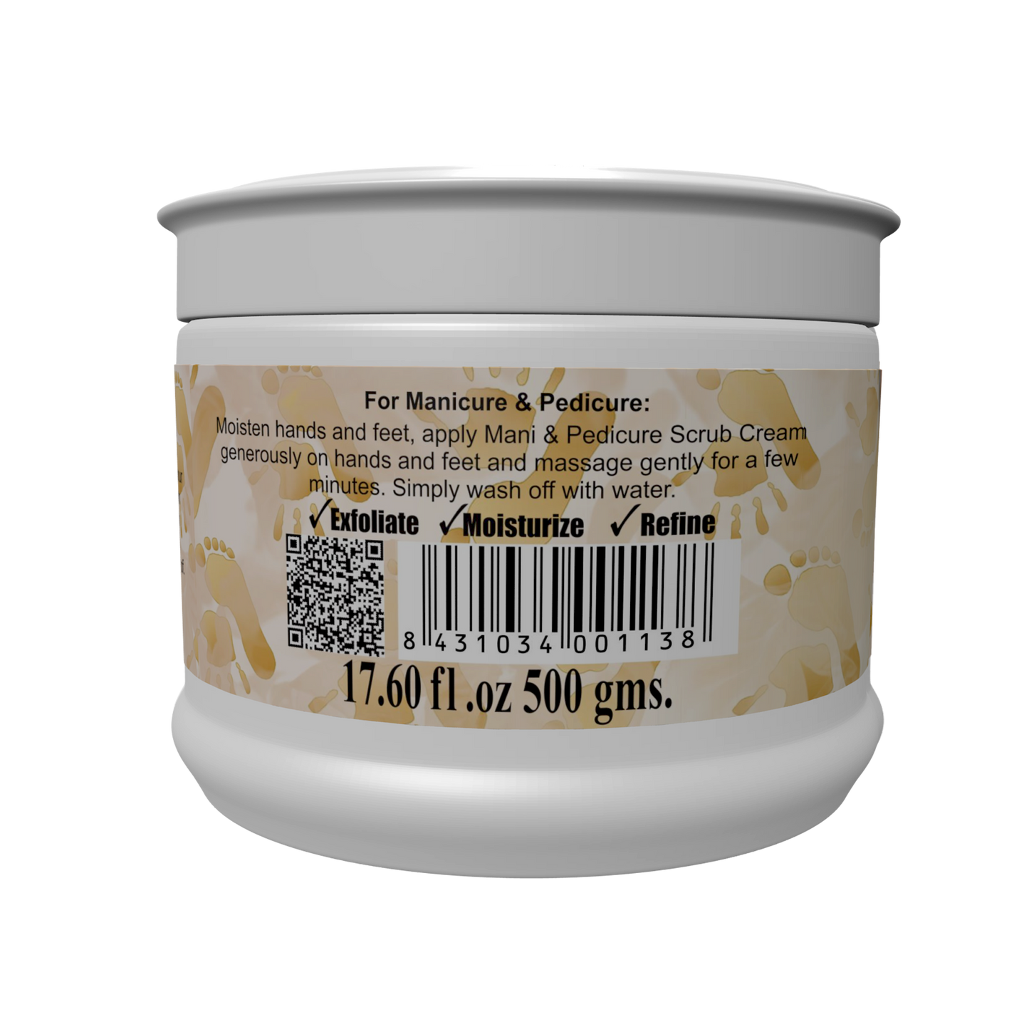 Soft Touch Manicure & Pedicure Scrub Cream 500 ML