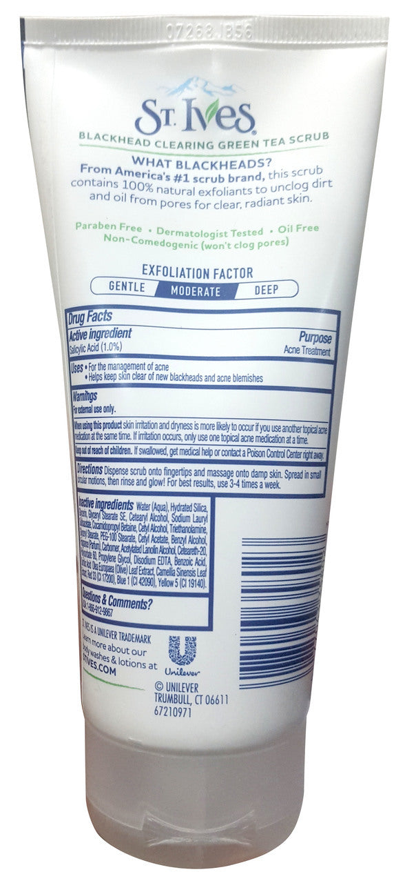 St. Ives Blackhead Clearing Green Tea Scrub 170 GM