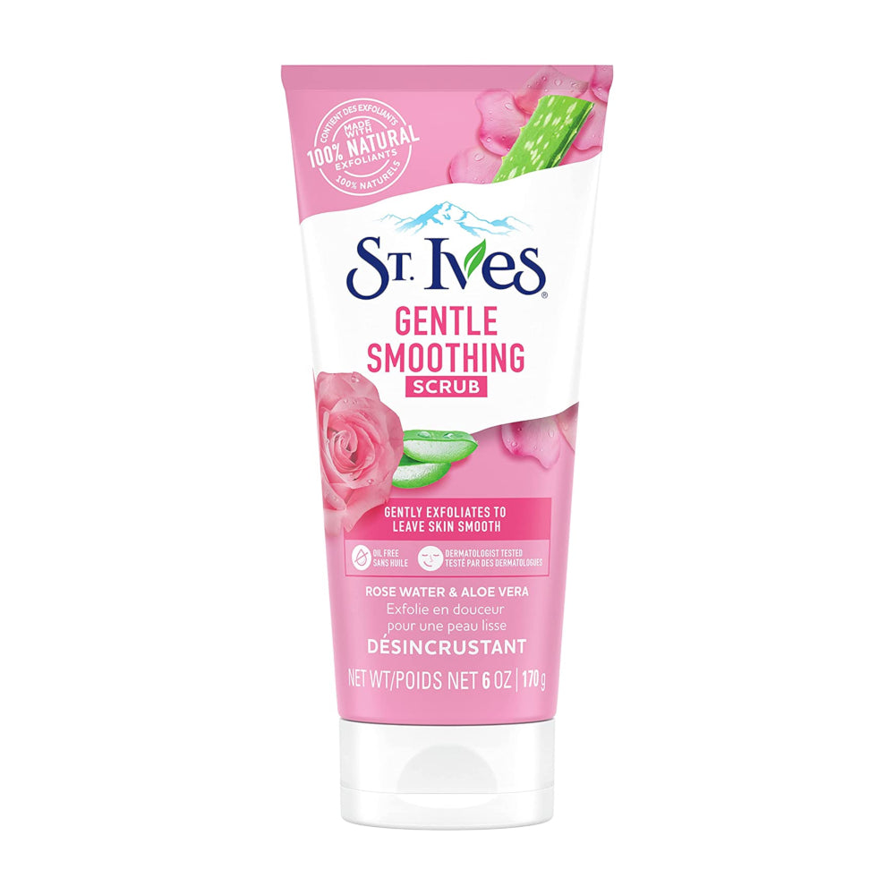 St. Ives Gentle Smoothing Scrub Rose Water & Aloe Vera 170 GM – Rozzana.pk
