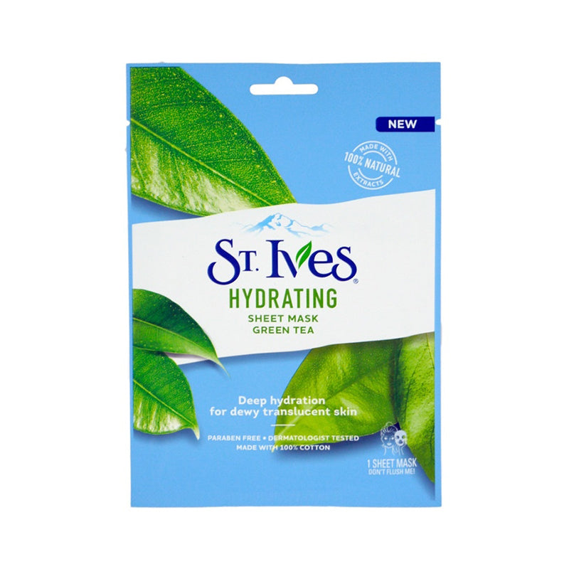 St. Ives Hydrating Face Mask Green Tea 1 Sheet