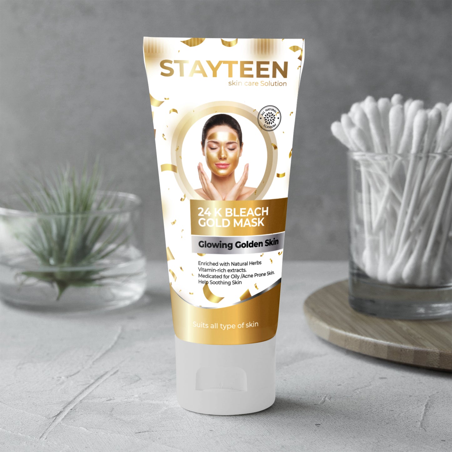 StayTeen 24K Gold Bleach Mask 150 ML