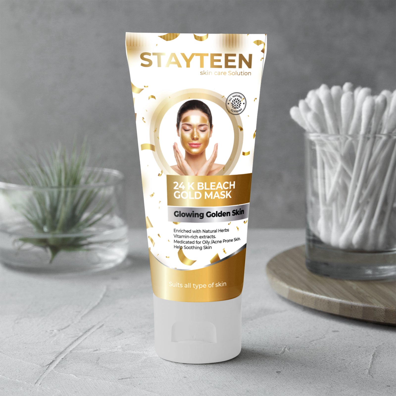 StayTeen 24K Gold Bleach Mask 150 ML