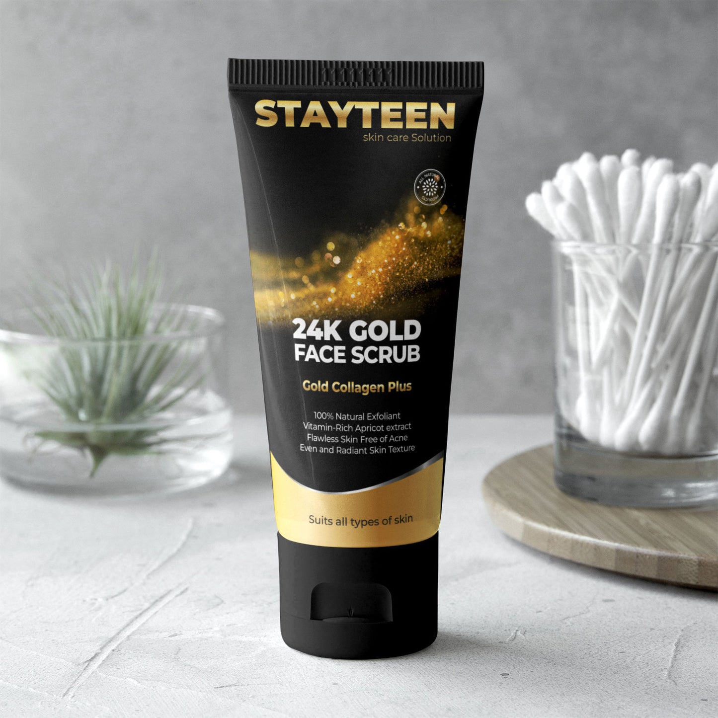 StayTeen 24K Gold Face Scrub Gold Collagen Plus 175 ML