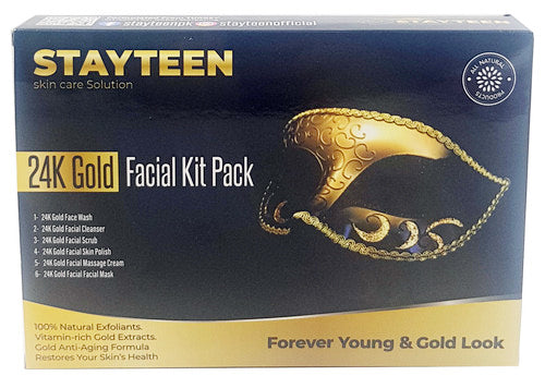 StayTeen 24K Gold Facial Trial Kit Pack