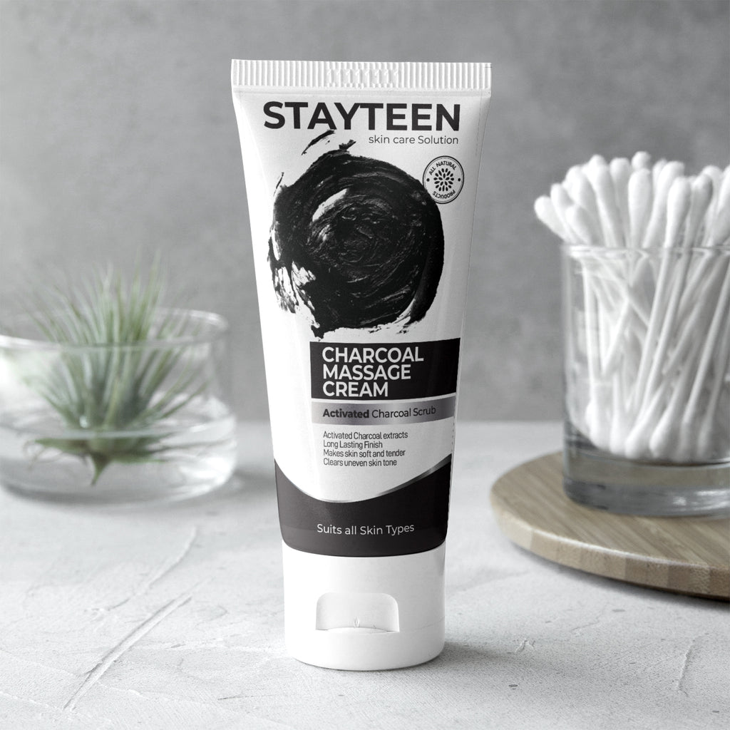 Stayteen Activated Charcoal Facial Massage Cream 150 ML