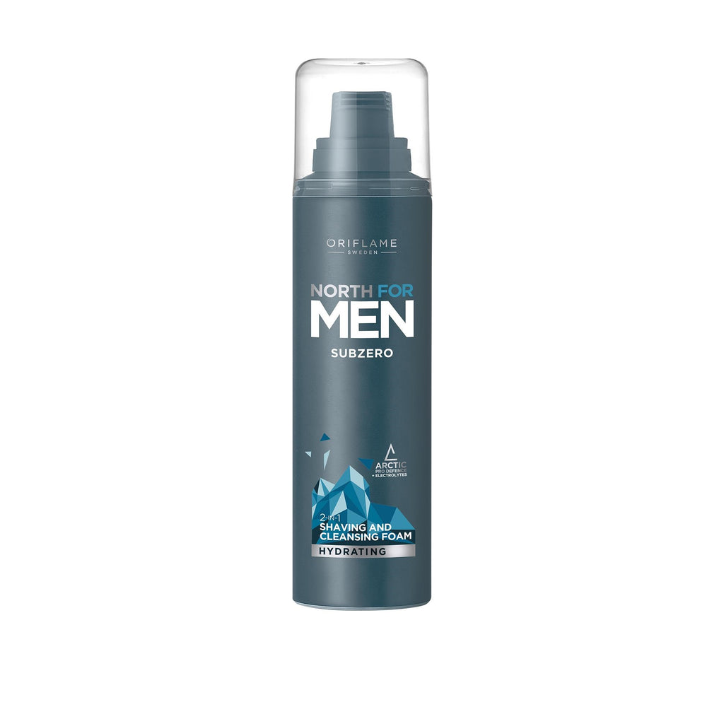 North for Men Subzero 2-in-1 Shaving and Cleansing Foam 200 ML