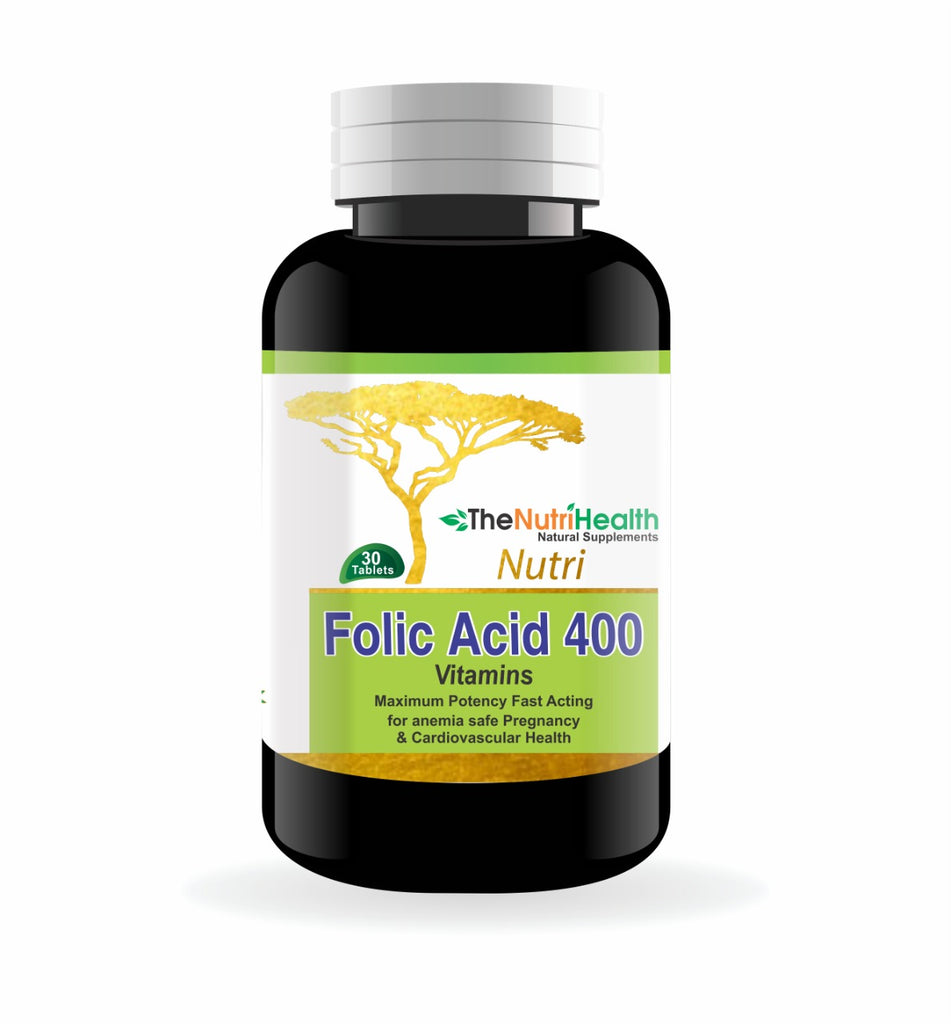 The Nutri Health Folic Acid 400 30 Tabs