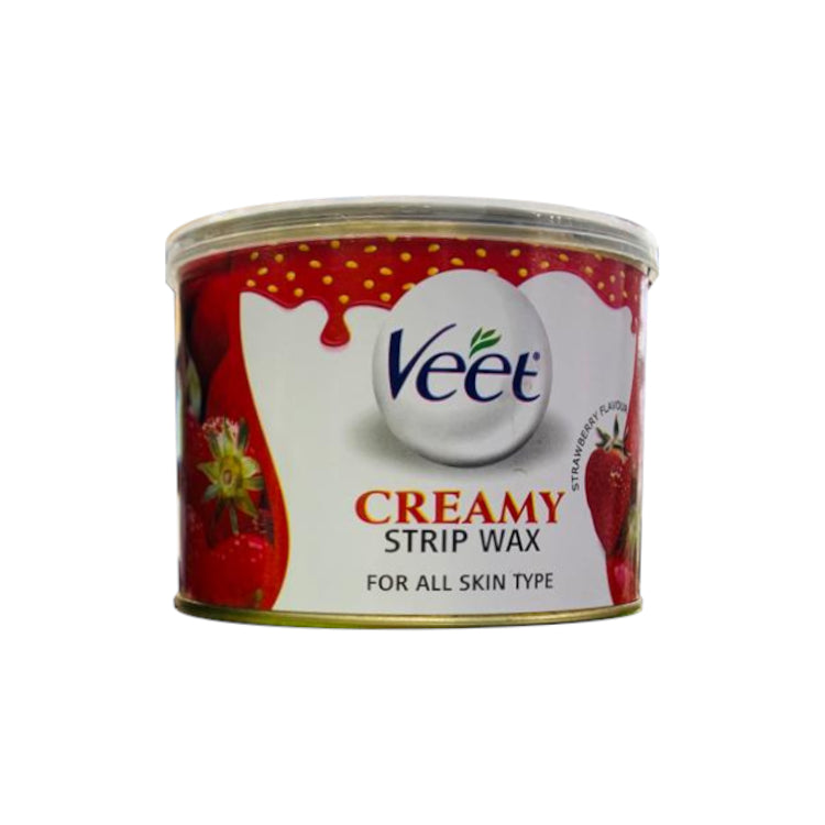 Veet Creamy Strip Wax Strawberry 400 GM
