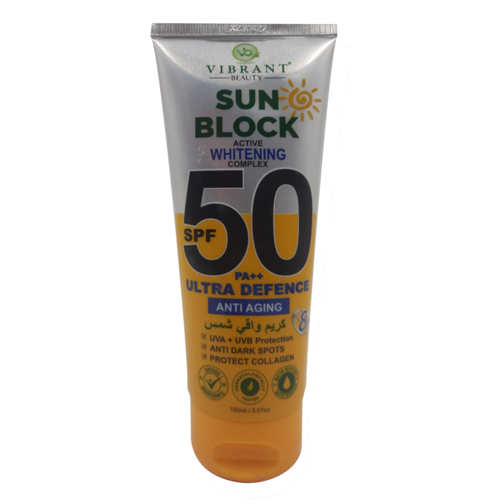 Vibrant Beauty Anti Aging Sun Block SPF 50 150 ML