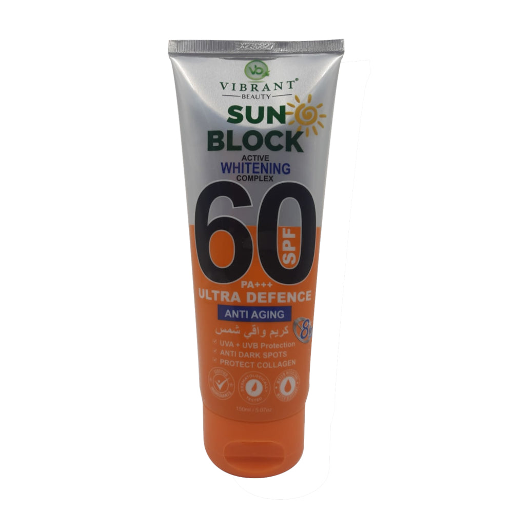 Vibrant Beauty Anti Aging Sun Block SPF 60 150 ML