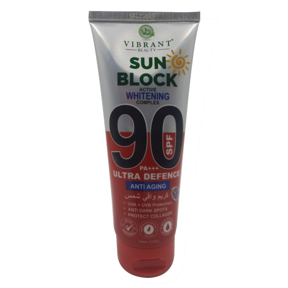 Vibrant Beauty Anti Aging Sun Block SPF 90 150 ML