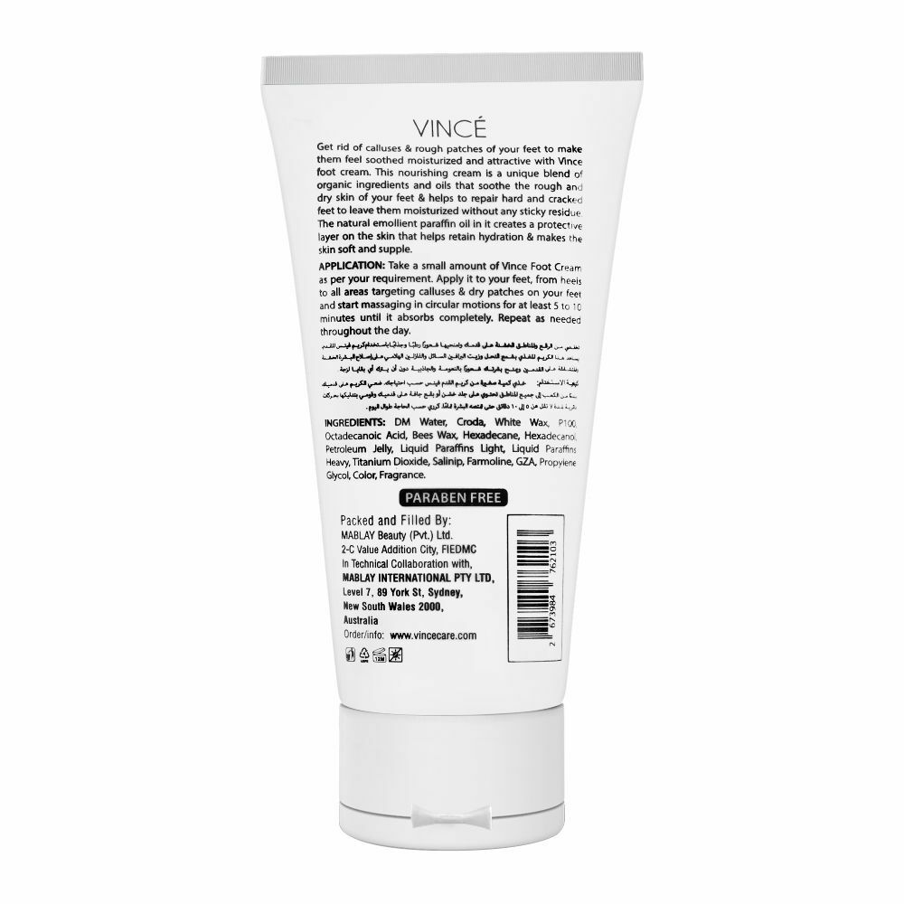 Vince Foot Cream (For All Skin Types) 50 ML –