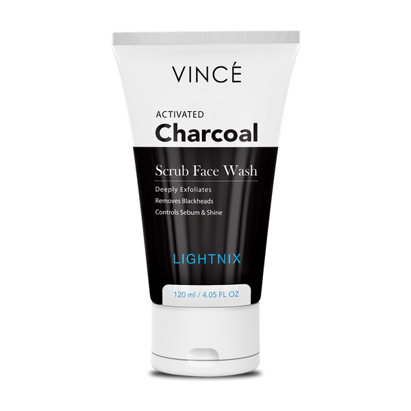 Vince Lightnix Activated Charcoal Scrub Face Wash 120 ML