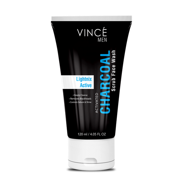 Vince Men Activated Charcoal Scrub Face Wash 120 ML