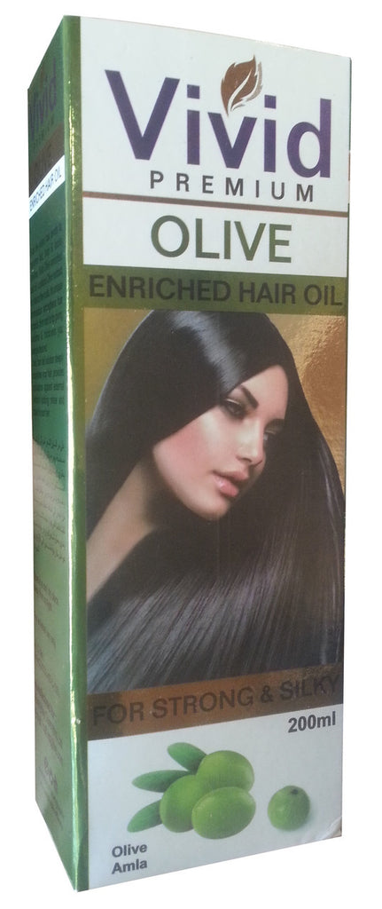 Vivid Premium Olive Enriched Hair Oil For Strong & Silky 200ML