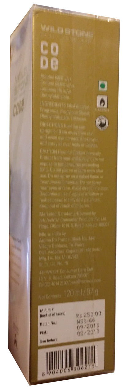 Wild Stone Body Perfume CODE Gold 120 ML