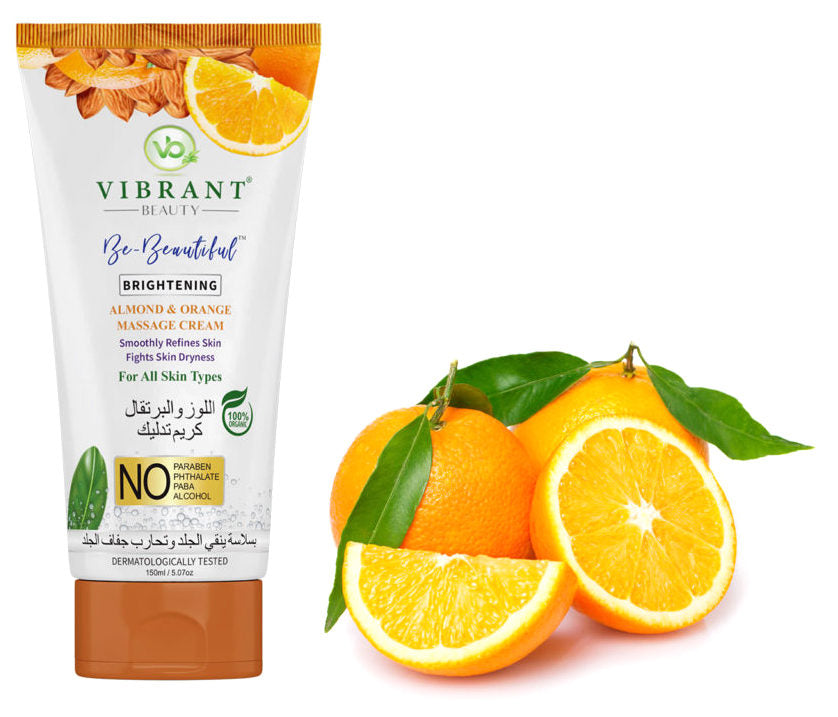 Vibrant Beauty Almond & Orange Massage Cream 150 ML