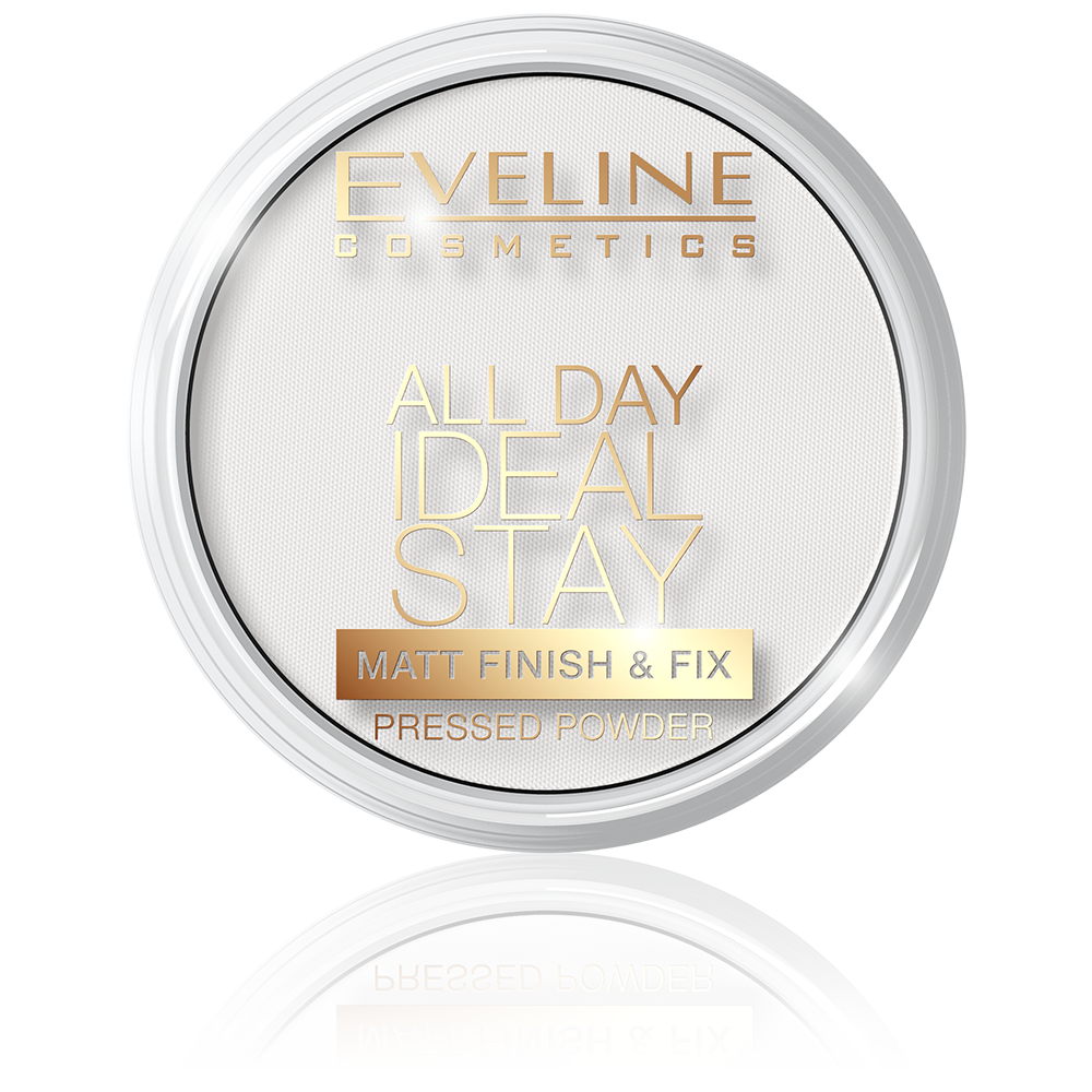 Eveline All Day Ideal Stay Matt Finish & Fix Pressed Powder