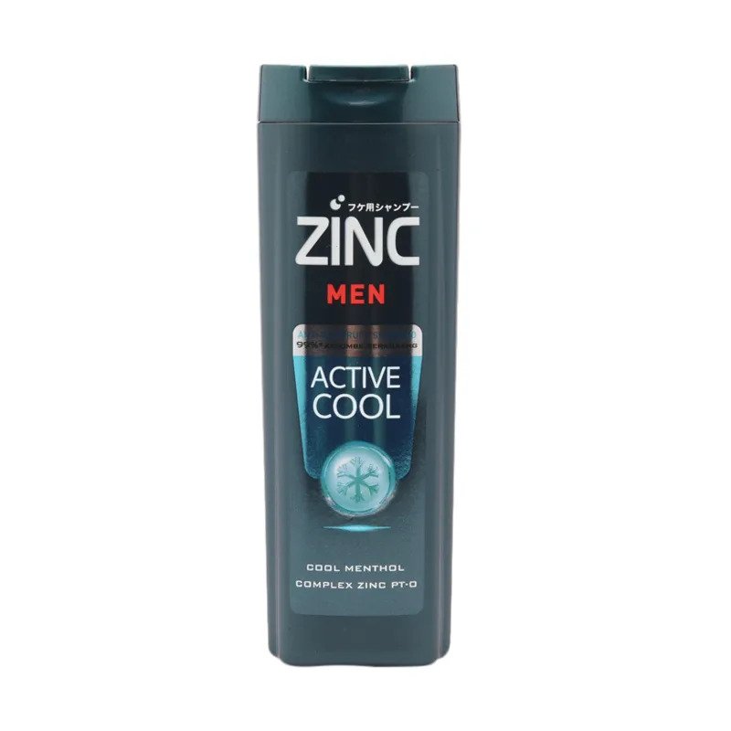 Zinc Men Active Cool Anti-Dandruff Shampoo 340 ML