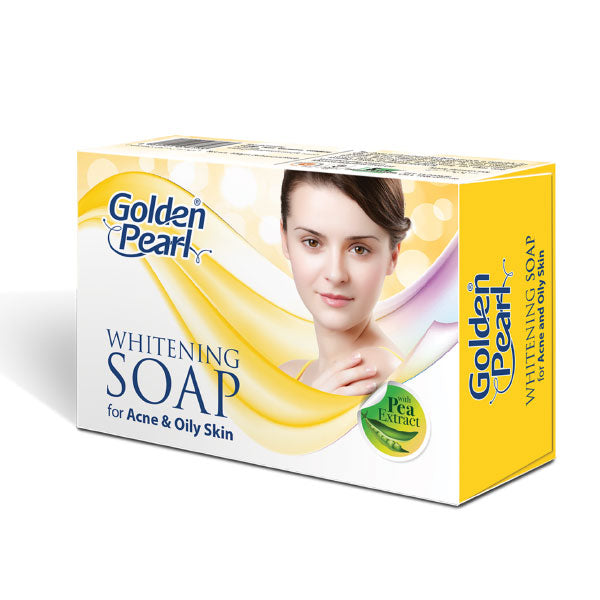 Golden Pearl Pea Extract Whitening Soap (For Acne & Oily Skin) 100 GM